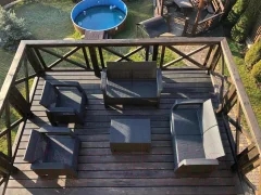 Кофейный столик садовый Keter Corfu Table / 241945 (графит) — фото 7