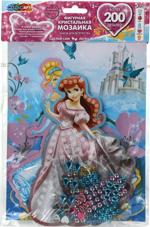 Набор алмазной вышивки MultiArt Кристальная мозаика фигурная Красотки / CRYSTFIG-114794