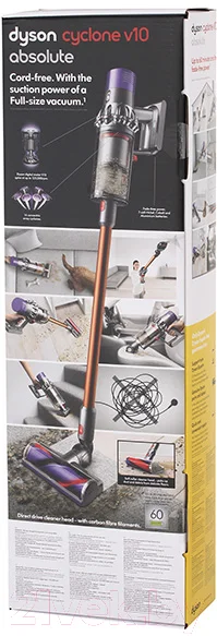 Вертикальный пылесос Dyson Cyclone V10 Absolute — фото 4