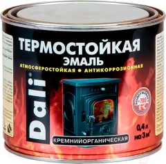 Эмаль DALI Термостойкая (400мл, черный) — фото 3