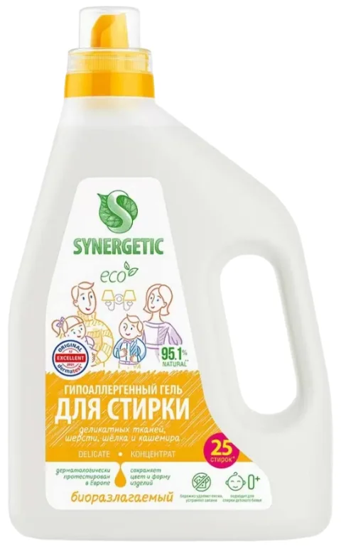 Гель для стирки Synergetic Delicate биоразлагаемый (1.5л)