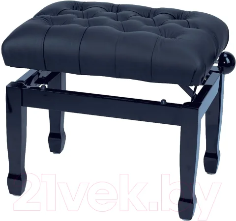 Стул для музыкантов Gewa Delux 130310 (black highgloss/кожа)