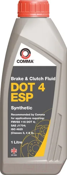 Тормозная жидкость Comma DOT 4 ESP / BF4ESP1L (1л) — фото 3