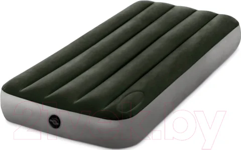 Надувной матрас Intex Downy Airbed 64760 (встроенный ножной насос)