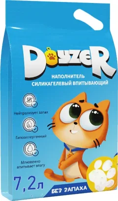 Наполнитель для туалета Doyzer Силикагелевый без запаха (7.2л/3кг) — фото 3