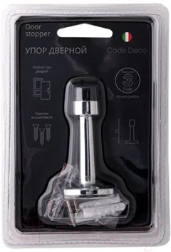 Ограничитель дверной Code Deco DS-0018-CR — фото 3