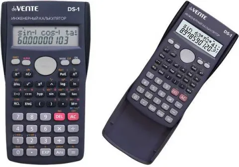 Калькулятор deVente DS-1 / 4031415 (серый/синий)