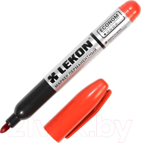 Набор маркеров строительных LEKON Econom / 12413.21 (12шт, красный)