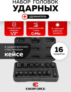 Набор головок слесарных Everforce EF-4179-5MPB (65462) — фото 2