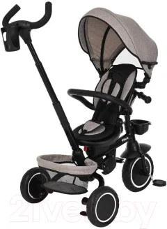 Трехколесный велосипед с ручкой Pituso Elite Plus / JY-T05Plus-Beige (бежевый) — фото 3