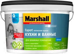 Краска MARSHALL Export Кухни и Ванные (2.5л, матовый белый) — фото 3
