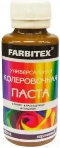 Колеровочная паста Farbitex Универсальная (100мл, коричневый) — фото 1