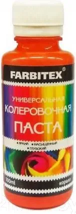 Колеровочная паста Farbitex Универсальная (100мл, корал) — фото 1