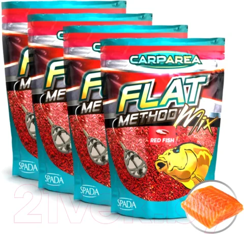 Набор для прикормки Carparea Flat Method красная рыба (2.4кг)