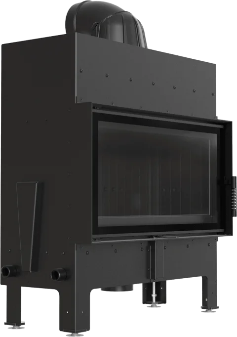 Каминная топка Kratki Floki L 12кВт 200 (черный thermotic)