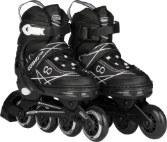 Роликовые коньки CosmoRide Freerider (р-р 31-34, черный/белый) — фото 1