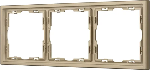 Рамка для выключателей и розеток Arlight FRM-NOBE-SFPL-3-GD / 054221