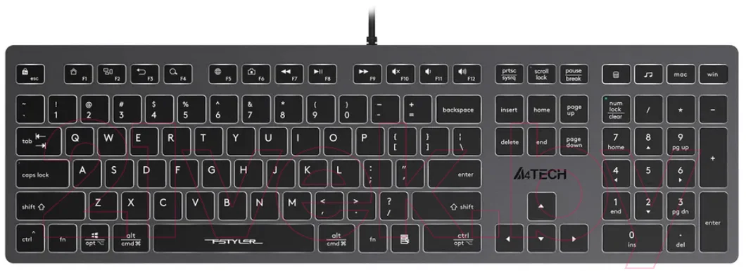 Клавиатура A4Tech Fstyler FX60 (белая подсветка)