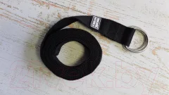 Ремень для йоги Original FitTools FT-YSTP-BLACK (304см, черный) — фото 4