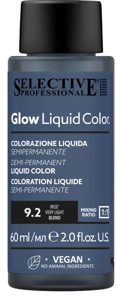 Тонирующий концентрат для волос Selective Professional Glow Liquid Colors 9.2 (60мл)