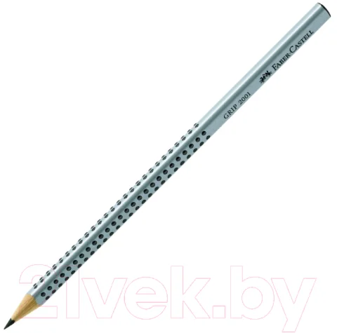 Простой карандаш Faber Castell Grip 2001 / 117001 (B, серебристый)