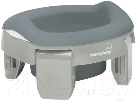 Дорожный горшок ROXY-KIDS HandyPotty / HP-255GG (серый/серый)
