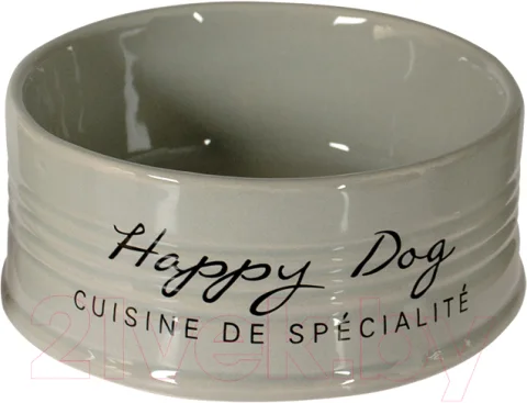Миска для животных Duvo Plus Happy Dog / 11718/DV (серый)