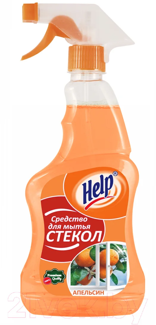 Средство для мытья стекол HELP Апельсин (750мл)
