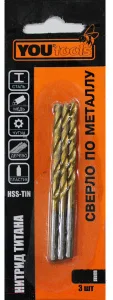 Набор сверл Yourtools HSS-TiN 3.2x36x65мм (3шт)