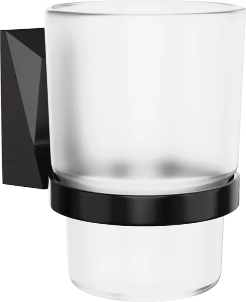 Стакан для зубной щетки и пасты KLEBER Ice KLE-ICE044BL (черный)