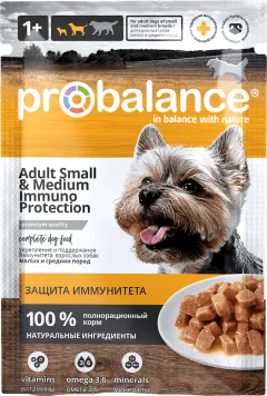 Влажный корм для собак ProBalance Immuno Adult Small & Medium (85г) — фото 1