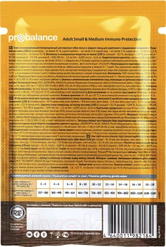 Влажный корм для собак ProBalance Immuno Adult Small & Medium (85г) — фото 2