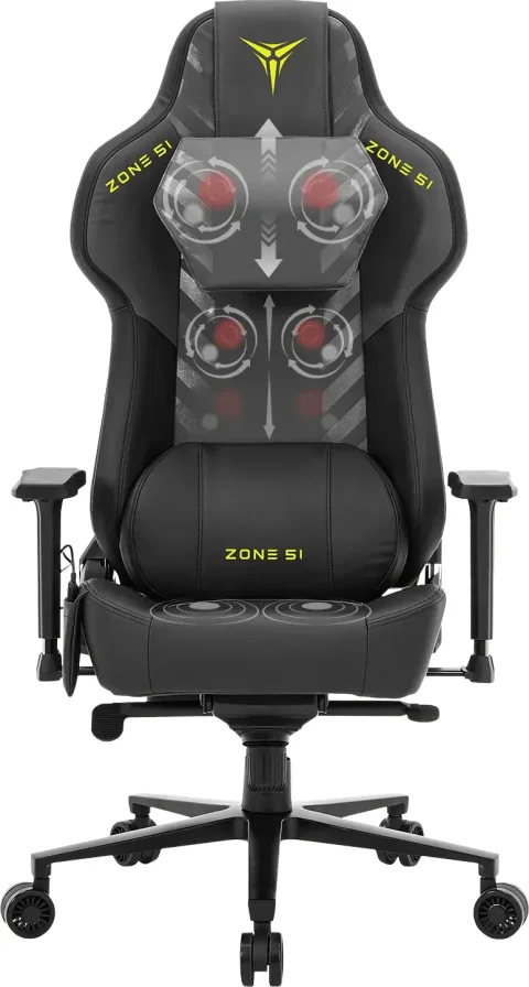 Кресло геймерское Zone 51 Impulse Массажное (черный)