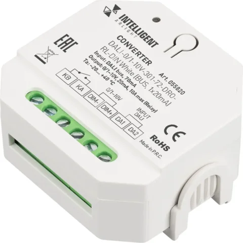 Конвертер для светодиодной ленты Arlight Intelligent DALI-0/1-10V-301-72-DRO-RL-DIN / 055820