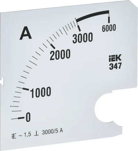 Шкала для амперметра IEK IPA20D-SC-3000