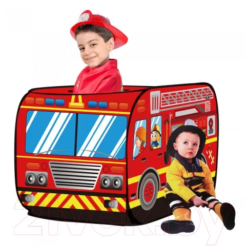 Детская игровая палатка Pituso Пожарный фургон / J1095 (50 шаров)