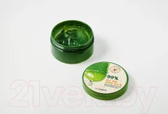 Гель для тела The Saem Jeju Fresh Aloe Soothing Gel 99% Универсальный увлажняющий (500мл) — фото 2