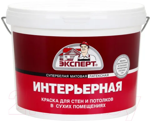 Краска Эксперт Интерьерная (14кг, супербелый)