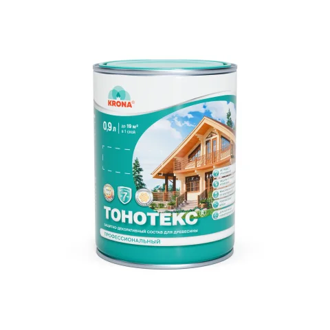 Защитно-декоративный состав KRONA Тонотекс (900мл, палисандр-мокко)