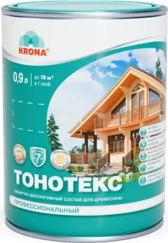 Защитно-декоративный состав KRONA Тонотекс (900мл, палисандр-мокко) — фото 5