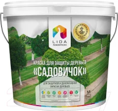 Краска Lida Для защиты деревьев. Садовичок (2кг) — фото 6