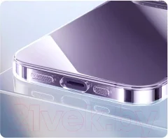 Чехол-накладка Baseus Lucent для iPhone 15 Pro / 660152102A (прозрачный) — фото 5