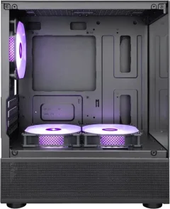 Корпус для компьютера 1stPlayer Miku Mi2a ARGB / Mi2-A-BK-2FC7R-1FC7 (черный) — фото 4