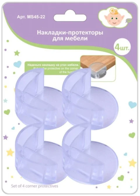 Набор накладок защитных для мебели Мультидом MS45-22 (4шт)