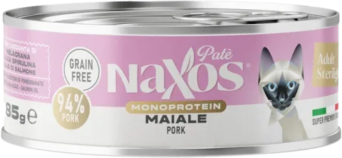Влажный корм для кошек Adragna Naxos Adult Монопротеин Паштет из Свинины / 8207W/85P/NA (85г)
