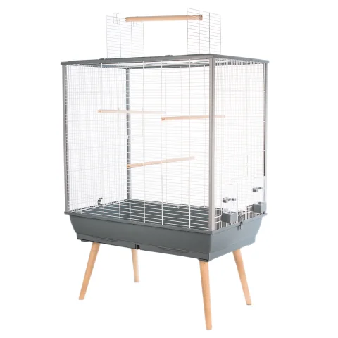 Клетка для птиц Zolux Neo Jili 80 / 104137GRI (серый)