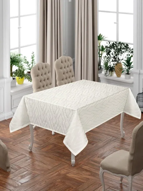 Скатерть DO&CO Nergis 160x220 / 12223 (кремовый)