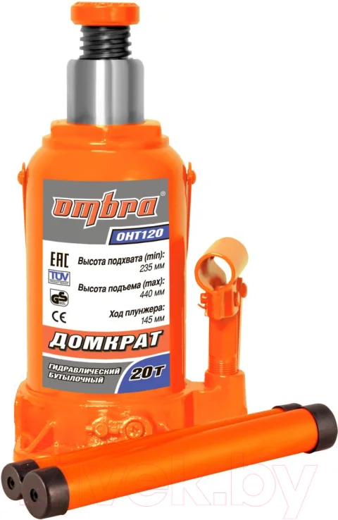 Бутылочный домкрат Ombra OHT120