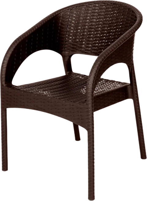 Кресло садовое Ellastik Plast Ola Dom K-GS01 (коричневый)