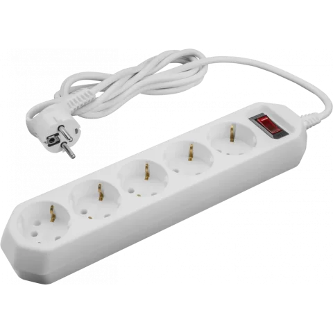 Сетевой фильтр Онлайт OSP-05-500-ESC-3x0.75-WH / 90781